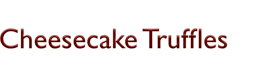 Cheesecake Truffles